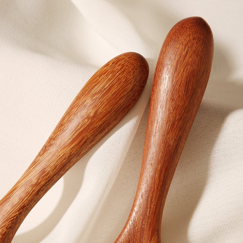 Sandelhouten Meridianenkam voor Ontspannende Hoofd- en Nekmassage