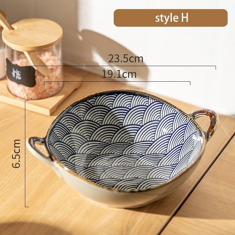 Handgemaakte keramische serveerschaal voor stijlvol entertainen