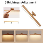Handgemaakte beukenhouten wandlamp