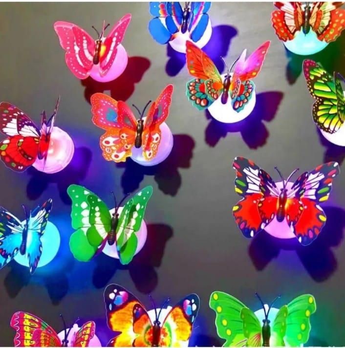 3D Vlinder LED Sprookjes Nachtlampje Decoratie