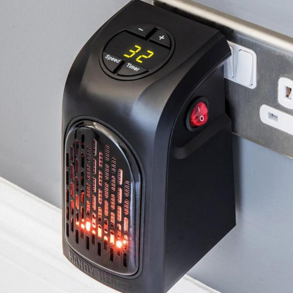 Mini-kachelventilator als praktische verwarming voor het kantoor