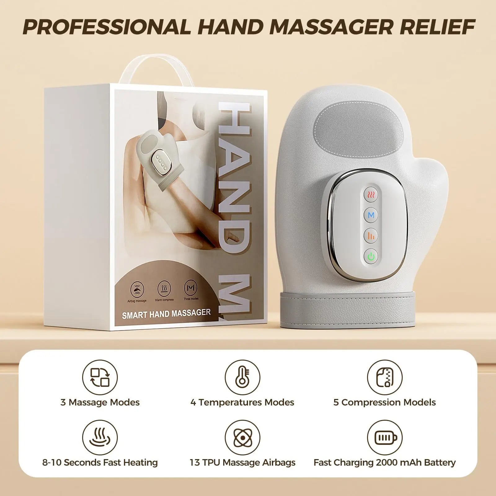 EaseFlow™ AcuPoint Hand Verlichtingsmassageapparaat