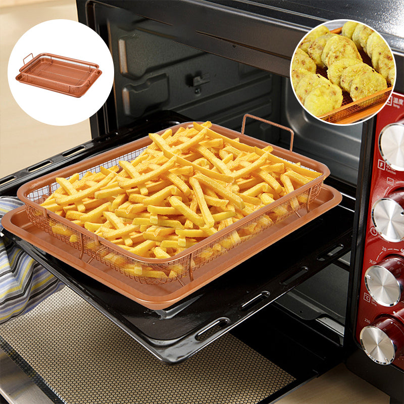 AirCrisp - Frituurmandje en opvangbakje met antiaanbaklaag