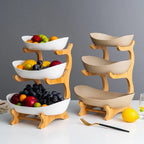 Stapelbare kunststof fruitmand voor overzichtelijke fruitopslag in de keuken