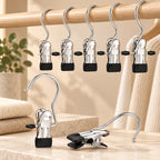 Kledingclips voor hangers | Antisliprubberen grip | Ruimtebesparend