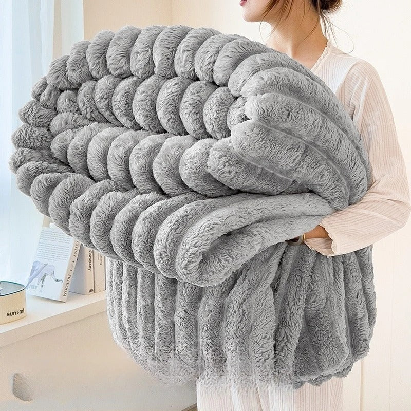 50% KORTING | SnugDream - Knusse lakenhoes pluche deken