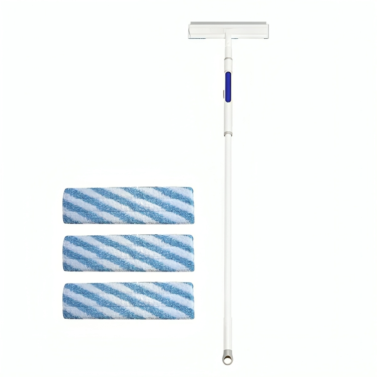 Professionele glasreiniger met waterspray