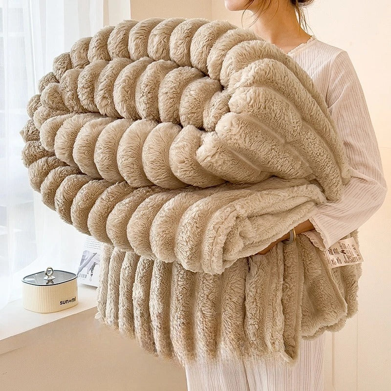 50% KORTING | SnugDream - Knusse lakenhoes pluche deken