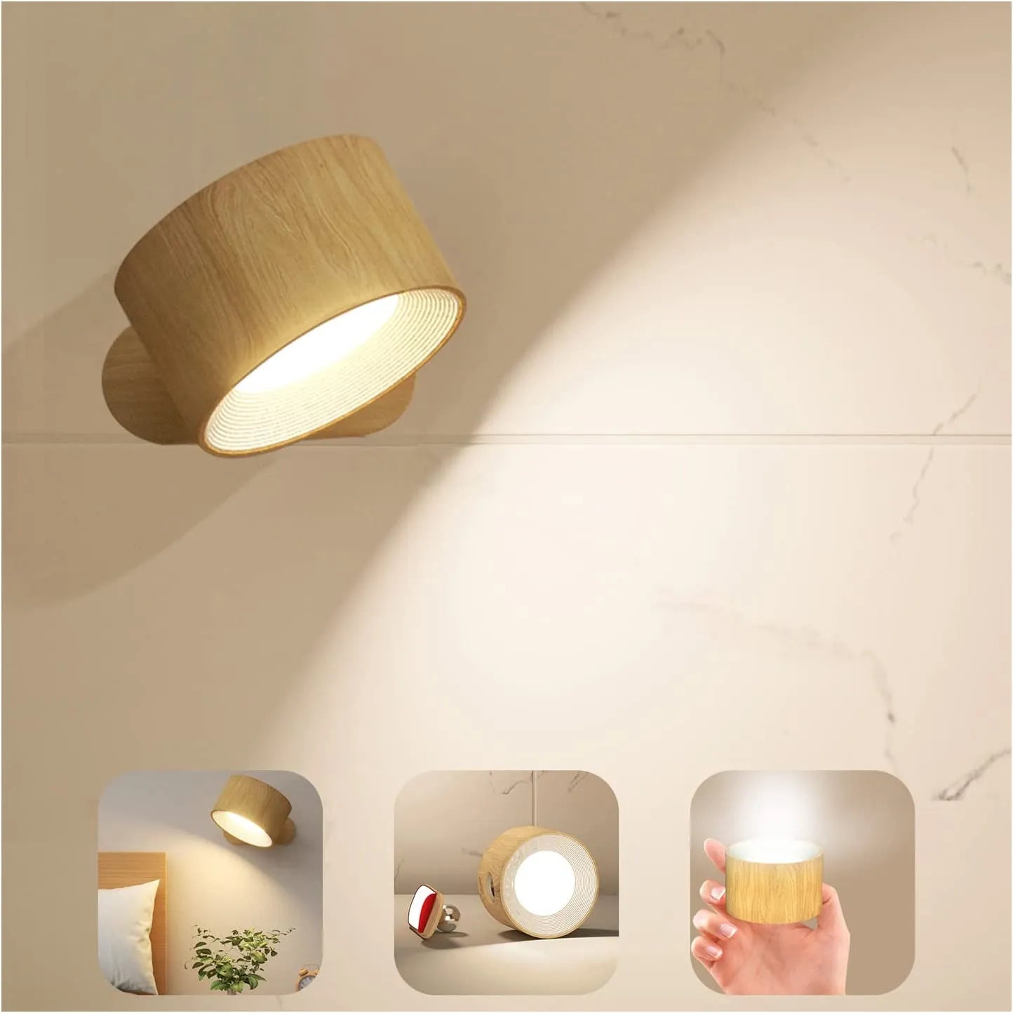 1+1 GRATIS | WallBeam - Draadloze oplaadbare wandlamp [Laatste dag korting]