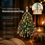 Zelfgemaakte parel kerstboom als sfeervolle decoratie voor thuis