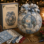 Patchwork kerstballen maken met de creatieve knutselset