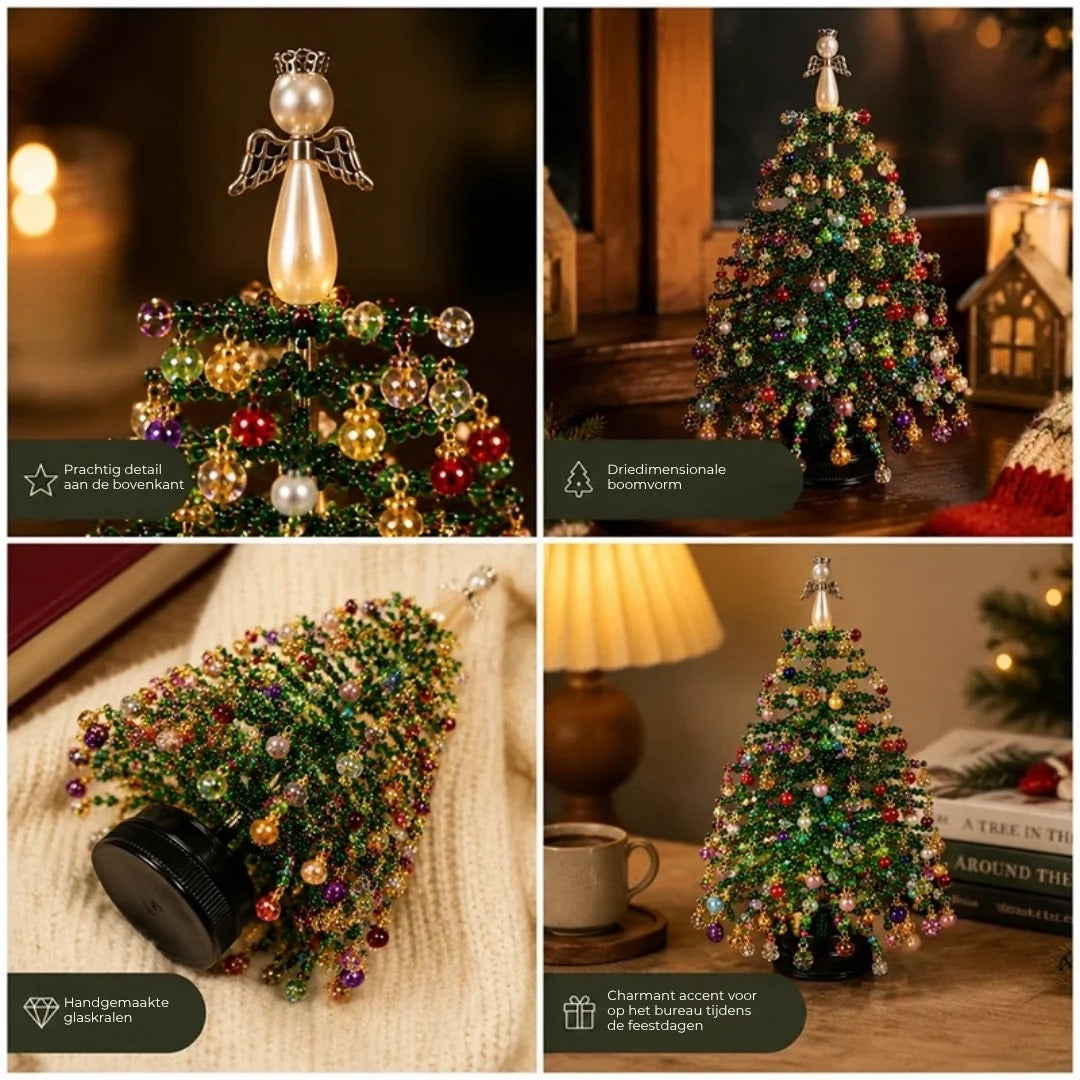 DIY kerstknutselpakket met materialen voor een decoratieve kerstboom