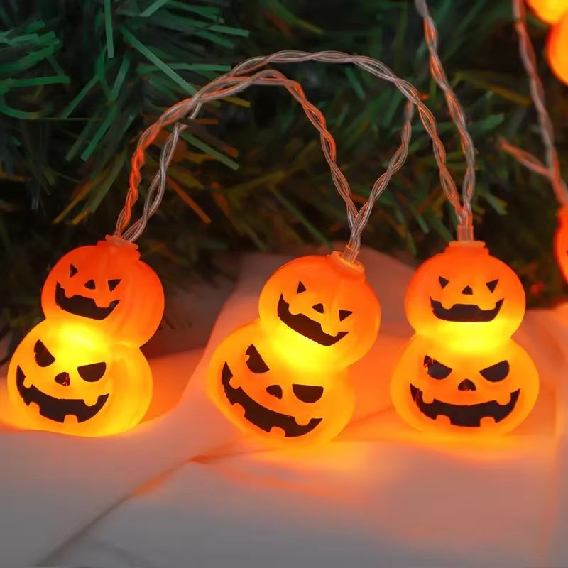 Halloweenverlichting zonder stopcontact met een praktische batterijhouder