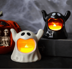 Spookvormig Halloween-ledlicht met sfeervolle flikkerende gloed
