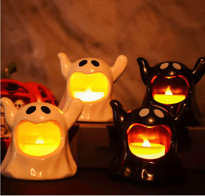 Batterijgevoed ledlicht in spookstijl voor Halloween