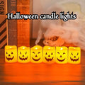 Halloween LED-kaarsen met sfeervol flikkereffect en vlamloze verlichting