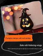 Sfeervolle led-lantaarn voor een griezelige Halloween-setting