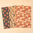 Halloween inpakpapier met speelse vleermuizen voor cadeaus