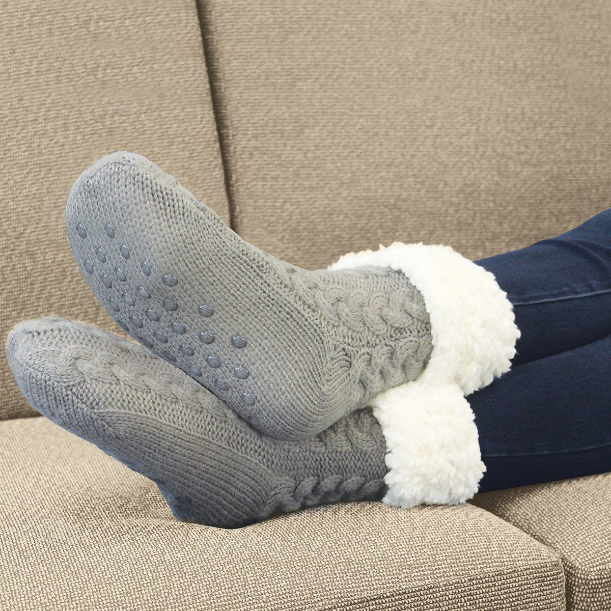 2+2 GRATIS | WarmToes - Zachte, met sherpa gevoerde pantoffels voor ultiem comfort [Laatste dag korting]