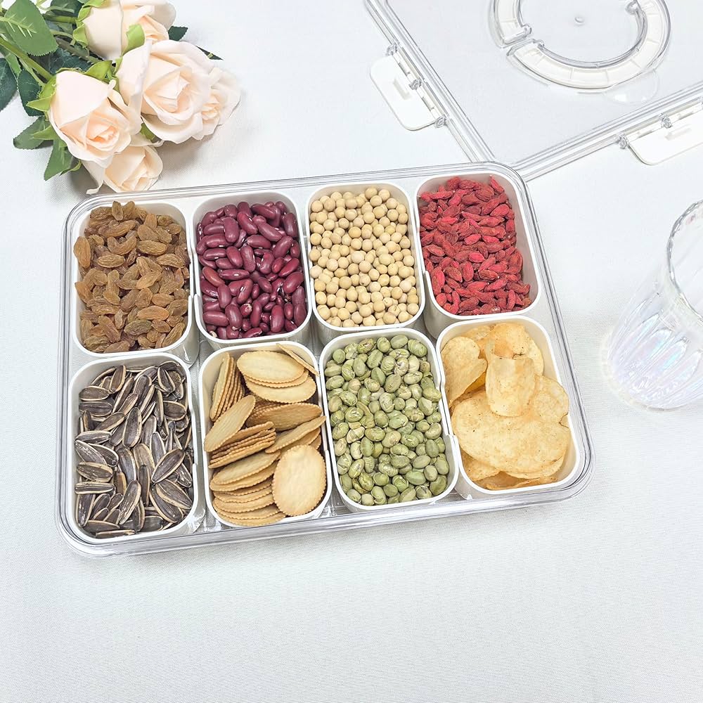 SnackMate - De stijlvolle snackbox met 8 vakken voor elke gelegenheid