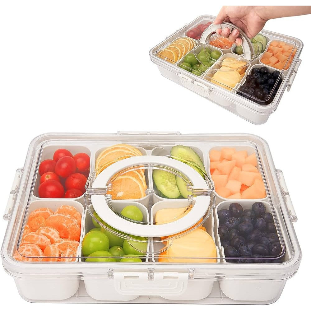 SnackMate - De stijlvolle snackbox met 8 vakken voor elke gelegenheid
