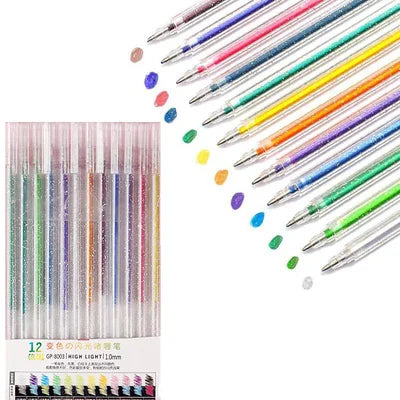 4+4 GRATIS | SparkPen™ - Glitter Gel Pen Set [Laatste dag korting]