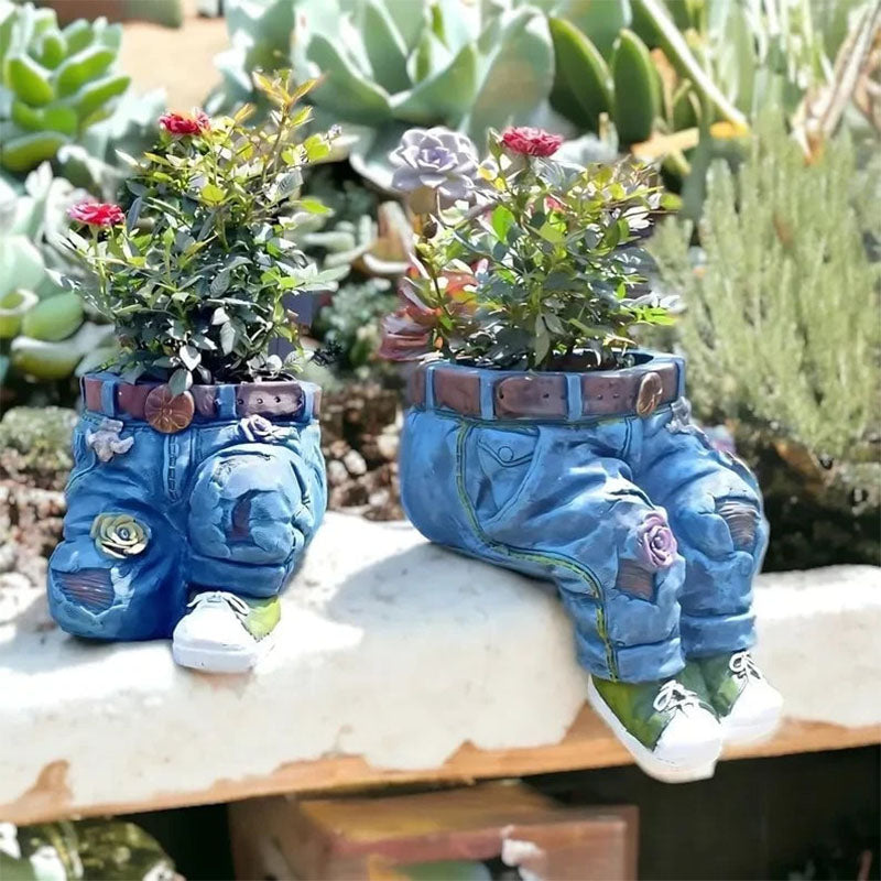 BloomPants - Creatieve bloempot in de vorm van een 3D-jeans