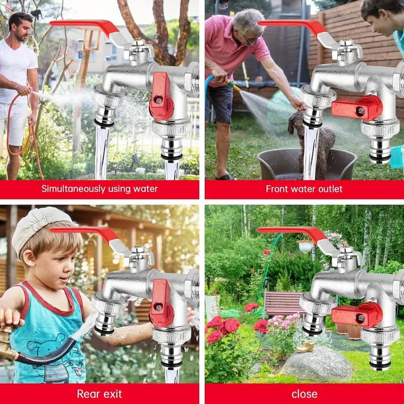 DualFlow Connect - Twee aansluitingen, dubbel waterverbruik