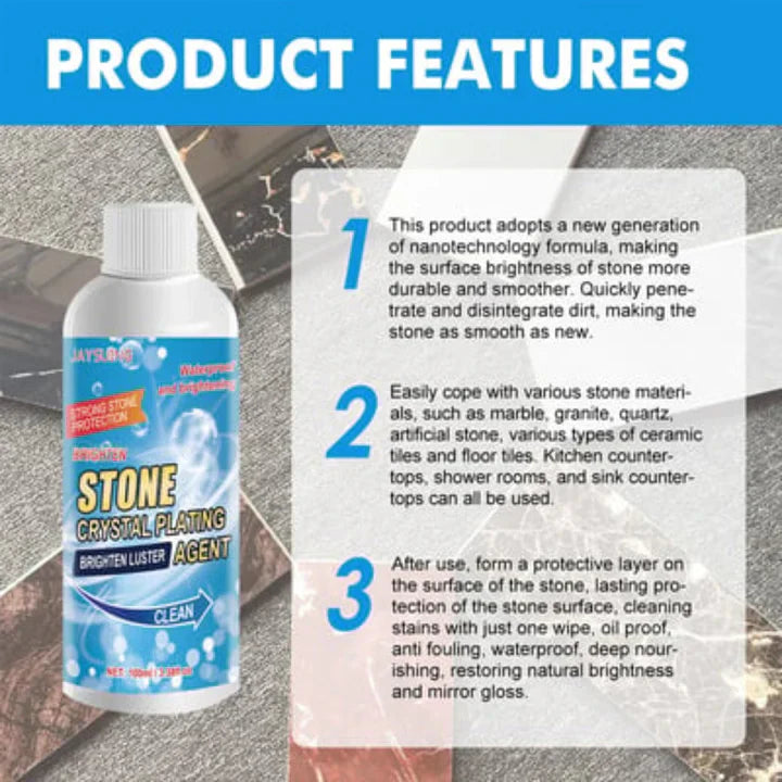 2+1 GRATIS | DazzleGlow - Multi-Surface Stone Stain Remover Cleaner [Laatste dag korting]