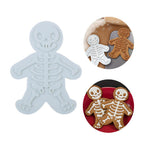 Skeletvormige uitsteker waarmee je snel opvallende Halloweenkoekjes maakt